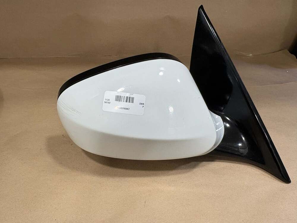 2012 BMW 740i Right Passenger Side View Mirror White Black OEM